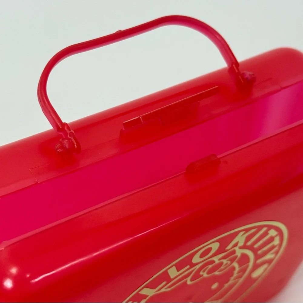 Rare Vintage 1994 Hello Kitty Sanrio Red and Gold Pencil Trinket Case